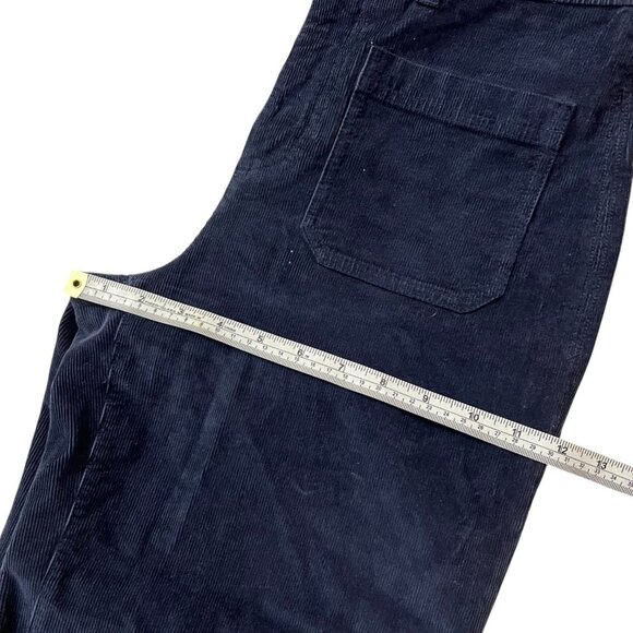 Faherty Womens Corduroy‎ Flare Pants Navy 27 Boho Western Minimalist Academia - Picture 11 of 13